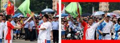 奧運圣火抵達惠州，旭日集團總經(jīng)理，常宏公司董事長楊勛擔(dān)任火炬手